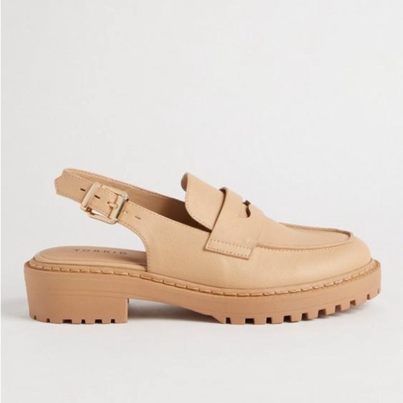 NWT. Torrid 9.5WW Sling Back Lug Loafers. - Picture 2 of 16